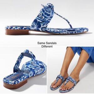 Chico’s classic printed Thong sandals